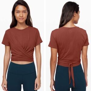 Lululemon Time to Restore T-Shirt Multi-Way Wrap Top